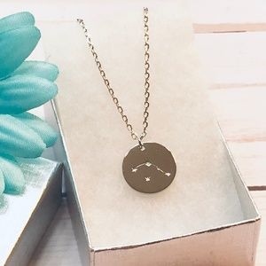 Aries Zodiac Necklace Sterling Silver